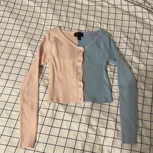 pink and blue juniors size small top